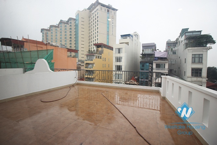 Truc Bach view apartment for rent, huge terrace, modern furnishings