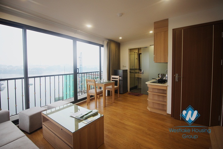 Truc Bach view apartment for rent, huge terrace, modern furnishings