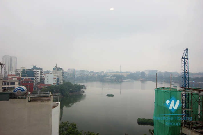 Truc Bach view apartment for rent, huge terrace, modern furnishings