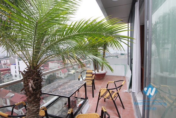 Spacious and bright 02 bedrooms apartment for rent in To Ngoc Van street, Tay Ho, Ha Noi