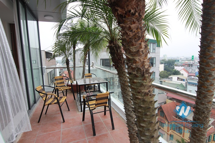 Spacious and bright 02 bedrooms apartment for rent in To Ngoc Van street, Tay Ho, Ha Noi