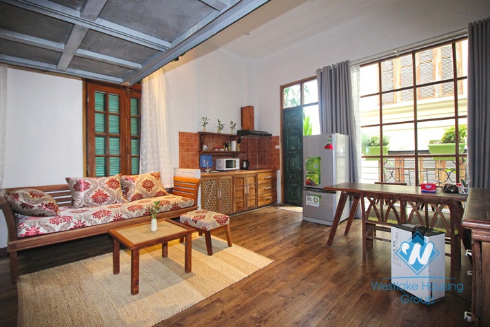 Rental apartment with unique design in Tay Ho, Hanoi