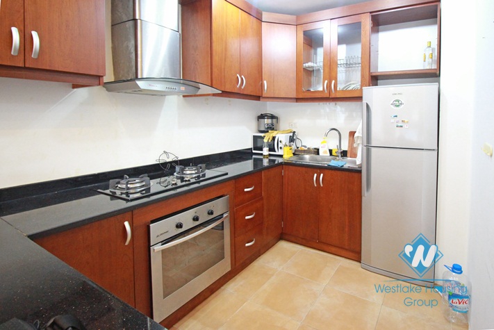 One bedroom with nice furniture for rent in Tay Ho area.