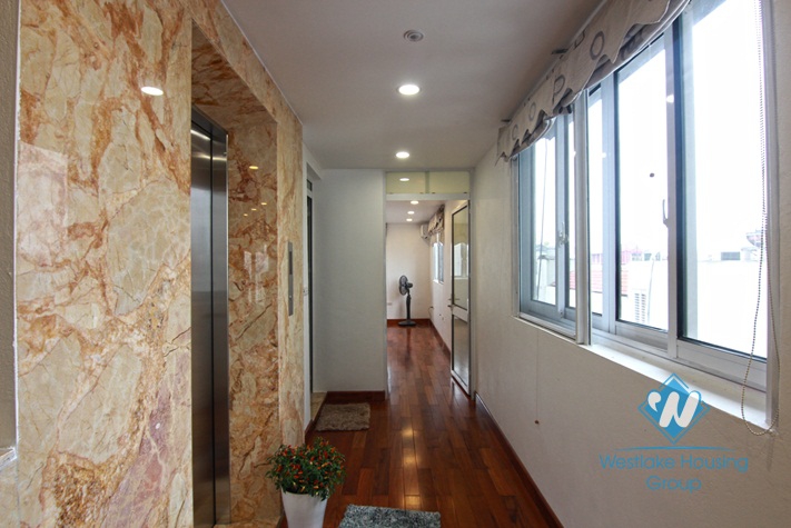 Balcony lakeview apartment for rent in Yen Phu Village, Tay Ho District