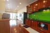 Balcony lakeview apartment for rent in Yen Phu Village, Tay Ho District