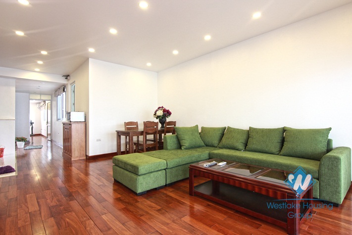 Balcony lakeview apartment for rent in Yen Phu Village, Tay Ho District