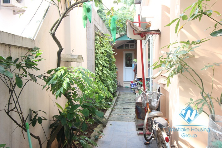 Beautiful house with large garden around for rent in Ciputra area, Tay Ho, Ha Noi