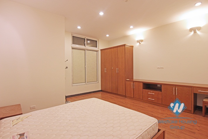 Lakeside serviced apartment with large yard for rent in Tay Ho, Ha Noi