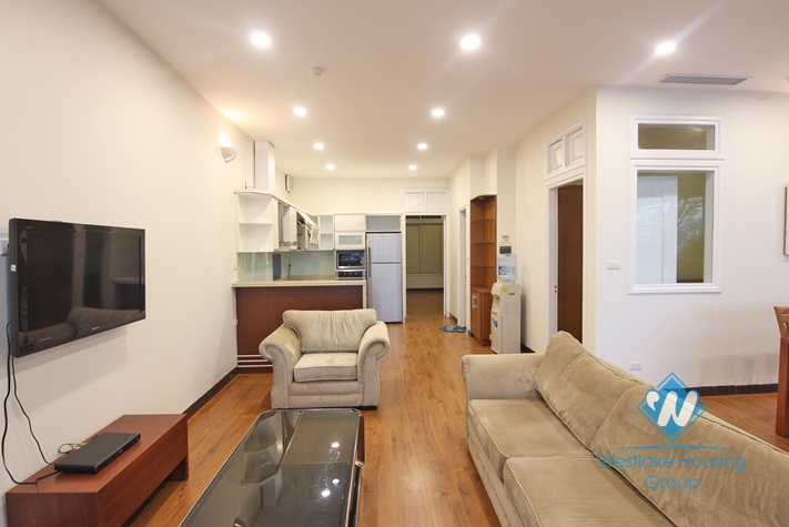 Lakeside serviced apartment with large yard for rent in Tay Ho, Ha Noi