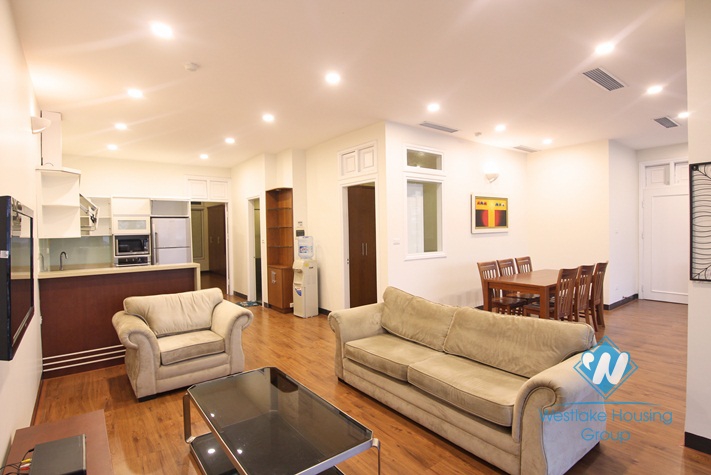 Lakeside serviced apartment with large yard for rent in Tay Ho, Ha Noi