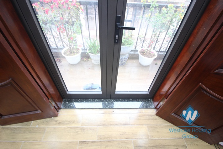 Good quality house with natural wooden furniture for rent in Ba Dinh