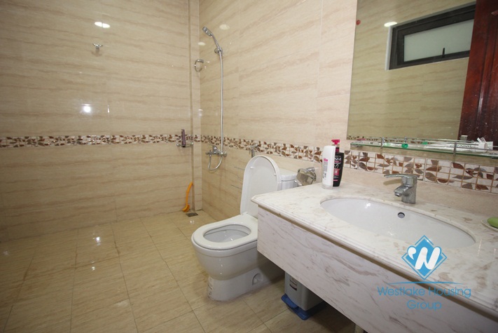 Good quality house with natural wooden furniture for rent in Ba Dinh