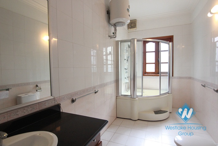 Charming house for rent in Tay Ho with garden yard and swimming pool, available now