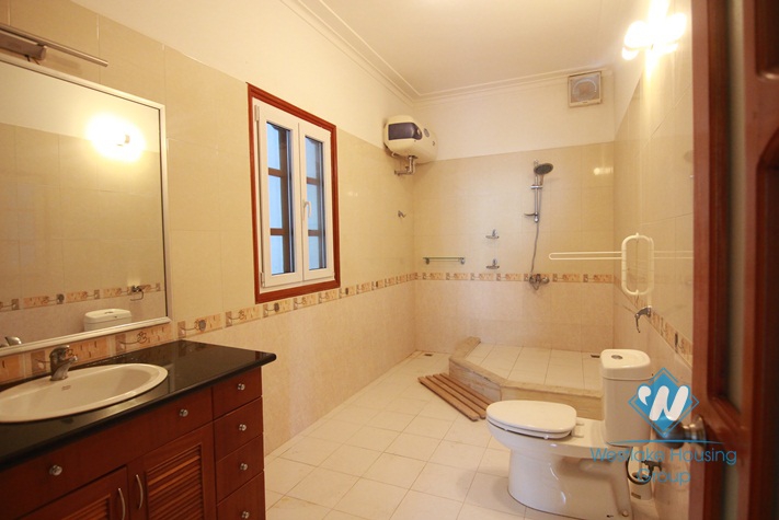 Charming house for rent in Tay Ho with garden yard and swimming pool, available now