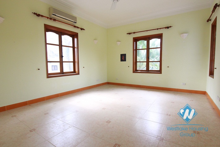 Charming house for rent in Tay Ho with garden yard and swimming pool, available now