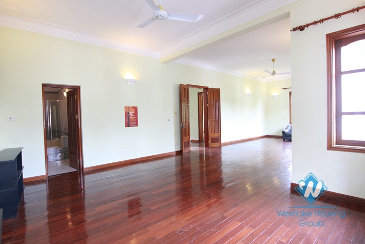 Charming house for rent in Tay Ho with garden yard and swimming pool, available now