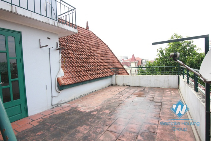 Charming house for rent in Tay Ho with garden yard and swimming pool, available now