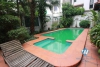 Charming house for rent in Tay Ho with garden yard and swimming pool, available now