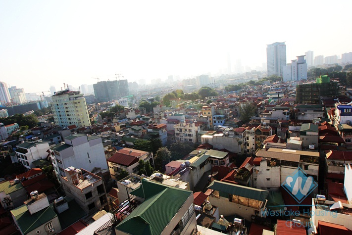 Luxury services apartment with lake view for rent in Kim Ma, Ba Dinh, Hanoi