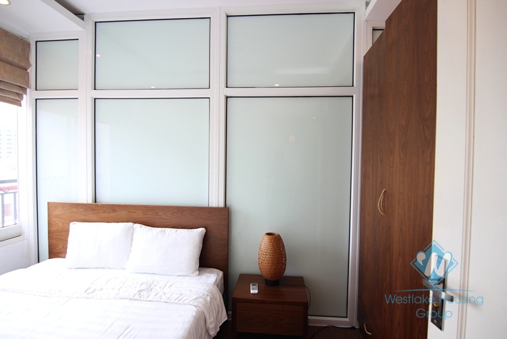Elegant apartment with large window for rent in Ba Dinh, Ha Noi