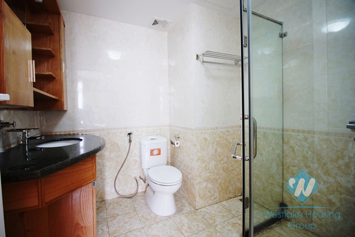 Bright 02 bedrooms apartment for rent in Kim Ma St, Ba Dinh, Hanoi.