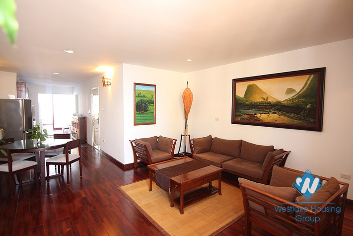 Duplex apartment rental with beautiful lakeview balcony in Truc Bach, Ba Dinh
