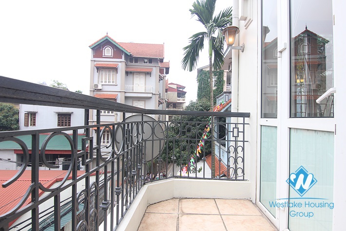 Three bedrooms house for rent on Au Co street, Tay Ho district, Ha Noi