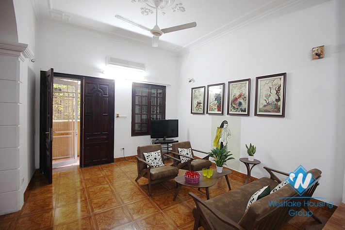 House with large terrace available for rent near lake side, Tay ho district, Hanoi.