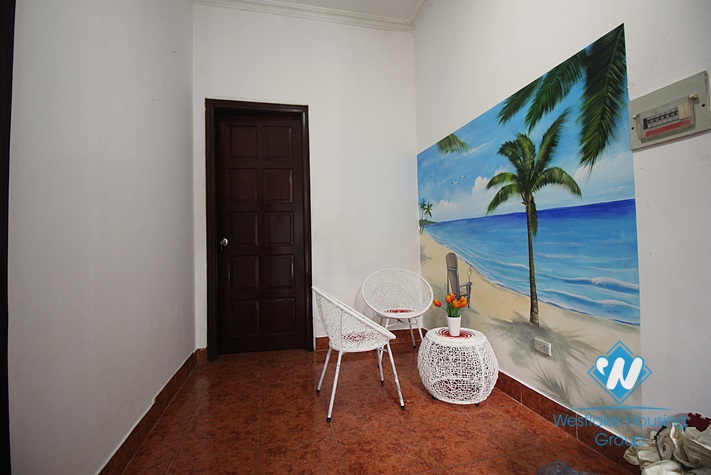 House with large terrace available for rent near lake side, Tay ho district, Hanoi.