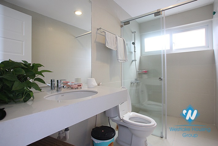 Penthouse apartment with 2 bedrooms, lake view for rent in Tay Ho