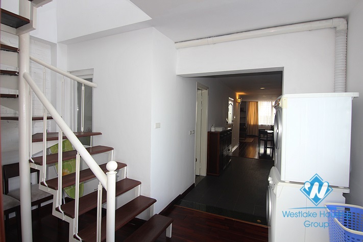 Duplex apartment rental with beautiful lakeview balcony in Truc Bach, Ba Dinh