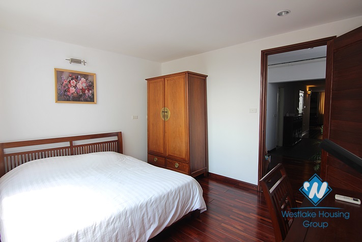 Duplex apartment rental with beautiful lakeview balcony in Truc Bach, Ba Dinh