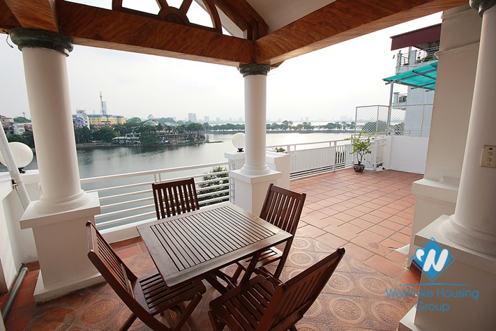 Spacious and airy apartment rental on the lakeside of Truc Bach, Ba Dinh