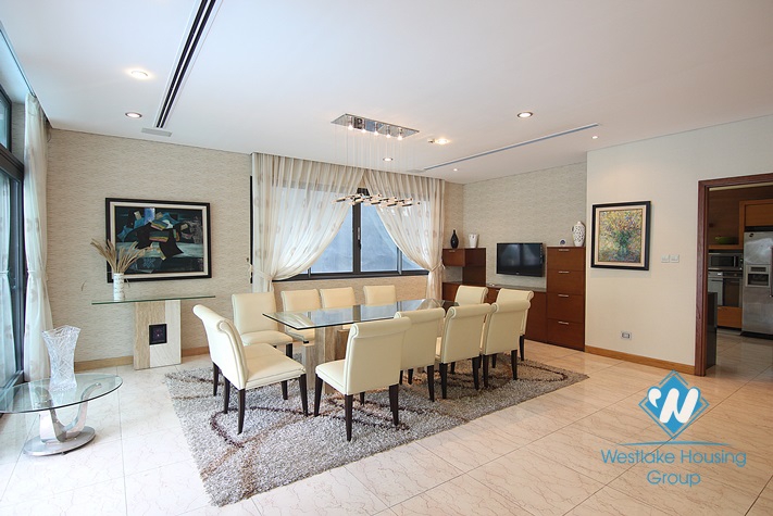 An exquisite villa for rent by Westlake Tay Ho with swimming pool splendid lake view
