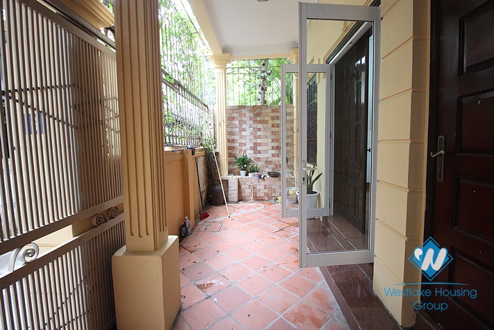 House with large terrace available for rent near lake side, Tay ho district, Hanoi.