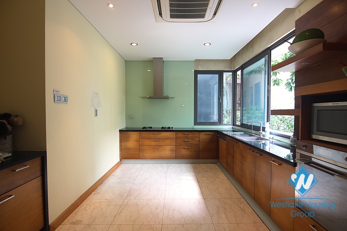 An exquisite villa for rent by Westlake Tay Ho with swimming pool splendid lake view