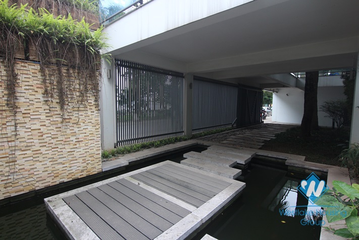 An exquisite villa for rent by Westlake Tay Ho with swimming pool splendid lake view