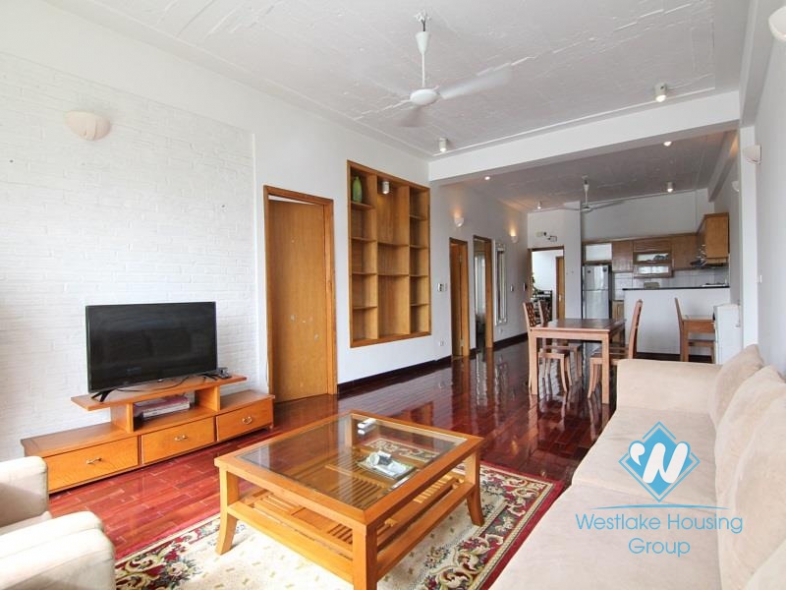 Lakeside apartment for rent in Tay Ho with stunning Westlake view balcony