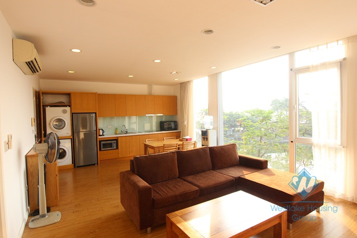 An apartment with lake view for rent in Tay Ho area, Ha Noi