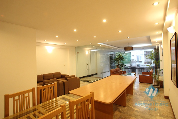 Unfurnished office for rent in Truc Bach area, Ba Dinh, Ha Noi