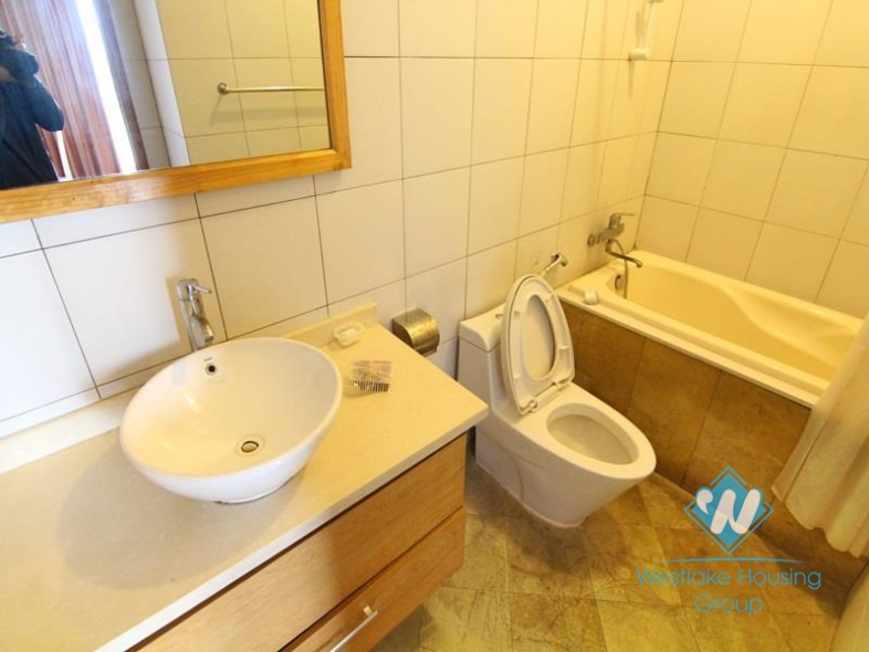 Lakeside apartment for rent in Tay Ho with stunning Westlake view balcony