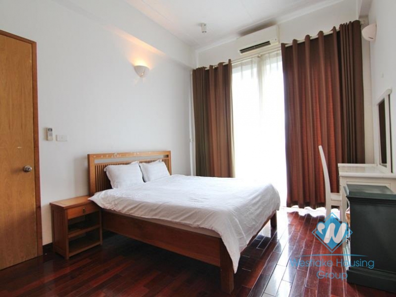 Lakeside apartment for rent in Tay Ho with stunning Westlake view balcony