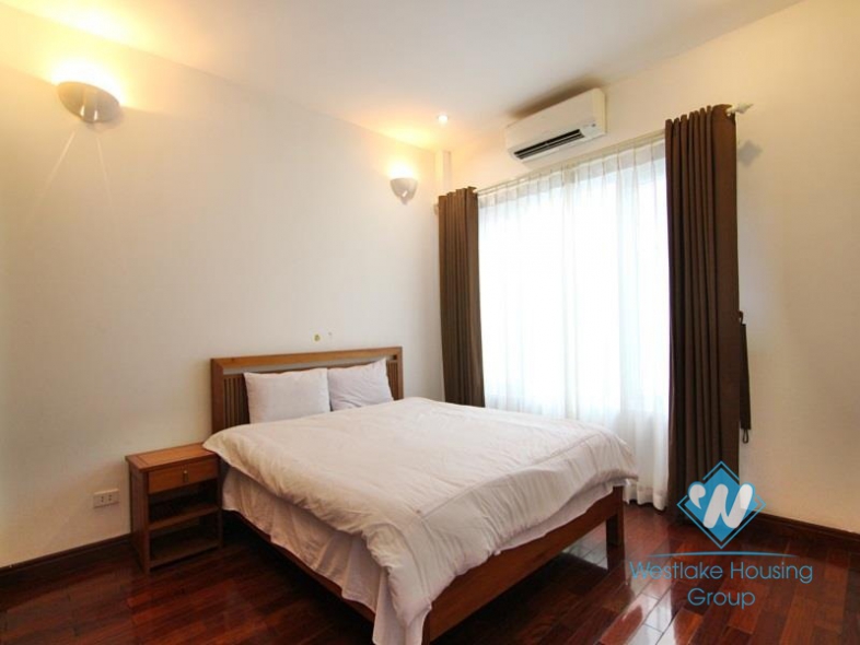 Lakeside apartment for rent in Tay Ho with stunning Westlake view balcony