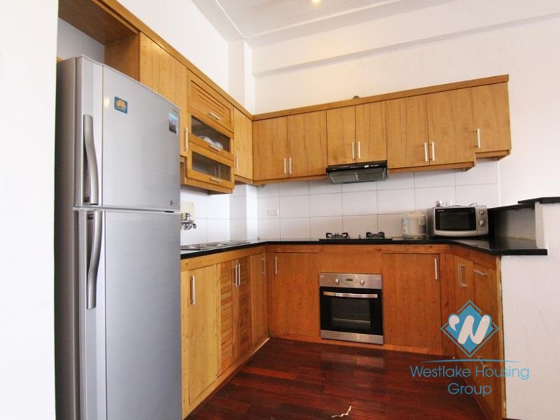 Lakeside apartment for rent in Tay Ho with stunning Westlake view balcony