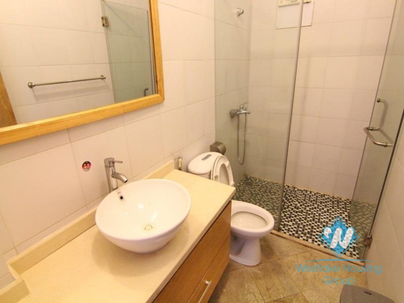 Lakeside apartment for rent in Tay Ho with stunning Westlake view balcony