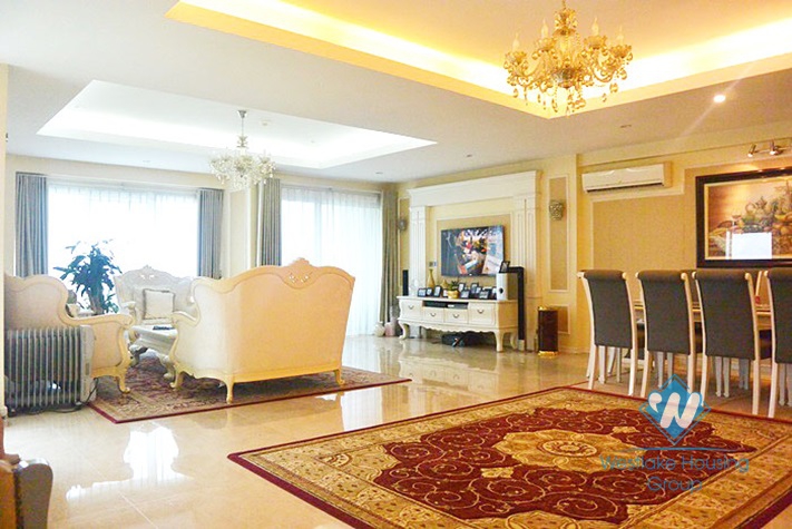Luxurious apartment for rent in Ciputra, Tay Ho, Hanoi.