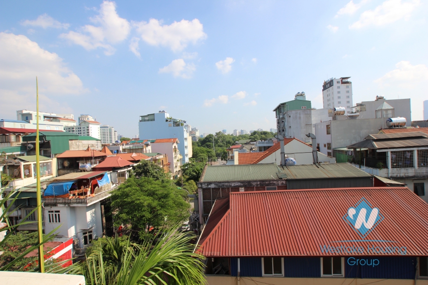 Bright 2 bedroom with spacious balcony for rent in Linh Lang street, Ba Dinh district, Hanoi