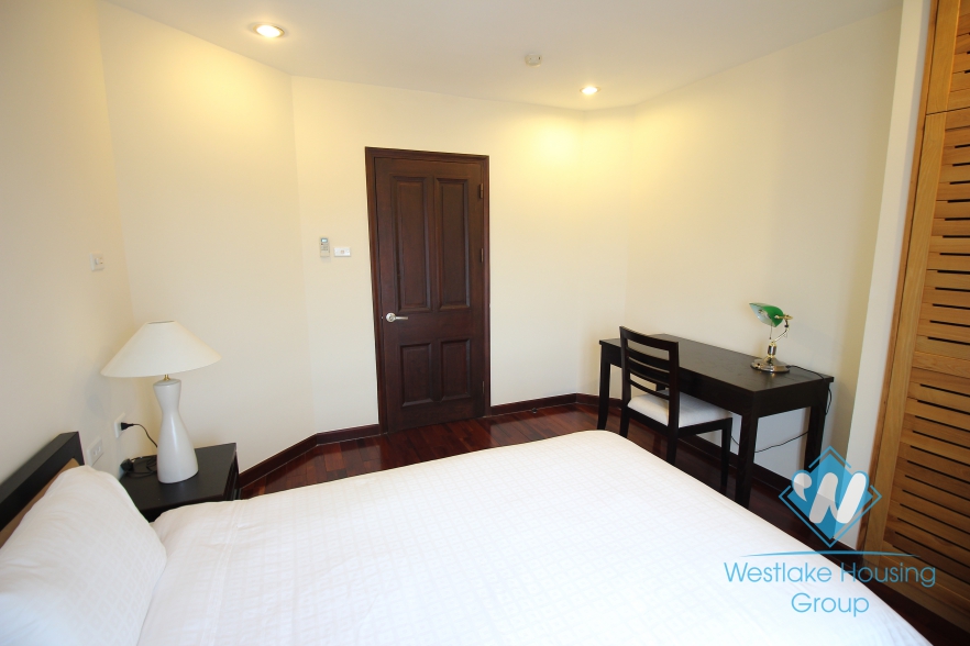Two bedroom apartment for rent located in a service building in the center of Hoan Kiem district, Hanoi, Vietnam