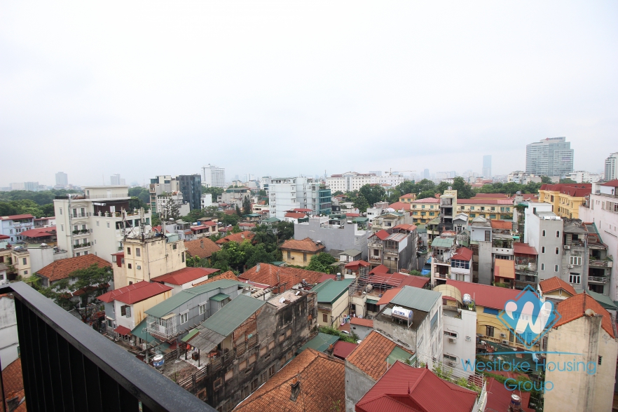 Two bedroom apartment for rent located in a service building in the center of Hoan Kiem district, Hanoi, Vietnam