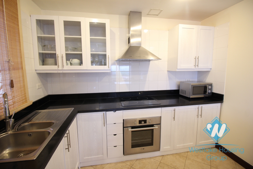 Two bedroom apartment for rent located in a service building in the center of Hoan Kiem district, Hanoi, Vietnam